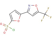 5-[5-(trifluoromethyl)-3-isoxazolyl]-2-furansulfonyl chloride