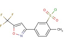 2-methyl-5-[5-(trifluoromethyl)-3-isoxazolyl]benzenesulfonyl chloride