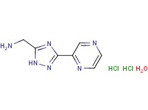 {[3-(2-pyrazinyl)-1H-1,2,4-triazol-5-yl]methyl}amine dihydrochloride hydrate