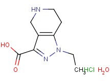 1-ethyl-4,5,6,7-tetrahydro-1H-pyrazolo[4,3-c]pyridine-3-carboxylic acid hydrochloride hydrate