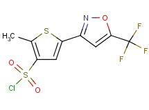 2-methyl-5-[5-(trifluoromethyl)-3-isoxazolyl]-3-thiophenesulfonyl chloride