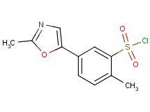 2-methyl-5-(2-methyl-1,3-oxazol-5-yl)benzenesulfonyl chloride