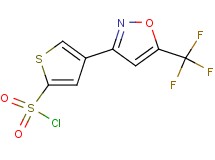 4-[5-(trifluoromethyl)-3-isoxazolyl]-2-thiophenesulfonyl chloride