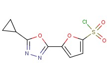 5-(5-cyclopropyl-1,3,4-oxadiazol-2-yl)-2-furansulfonyl chloride