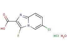 6-chloro-3-fluoroimidazo[1,2-a]pyridine-2-carboxylic acid hydrochloride hydrate