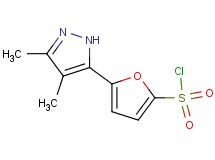 5-(3,4-dimethyl-1H-pyrazol-5-yl)-2-furansulfonyl chloride
