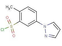 2-methyl-5-(1H-pyrazol-1-yl)benzenesulfonyl chloride 2-methyl-5-(1H-pyrazol-1-yl)benzenesulfonyl chloride