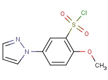 2-methoxy-5-(1H-pyrazol-1-yl)benzenesulfonyl chloride