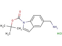 tert-butyl 5-(aminomethyl)-1H-indole-1-carboxylate hydrochloride