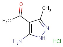 1-(5-amino-3-methyl-1H-pyrazol-4-yl)ethanone hydrochloride