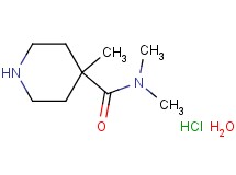 N,N,4-trimethyl-4-piperidinecarboxamide hydrochloride hydrate