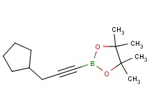 2-(3-cyclopentyl-1-propyn-1-yl)-4,4,5,5-tetramethyl-1,3,2-dioxaborolane