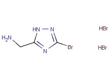 [(3-bromo-1H-1,2,4-triazol-5-yl)methyl]amine dihydrobromide