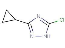 5-chloro-3-cyclopropyl-1H-1,2,4-triazole