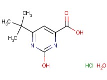 6-tert-butyl-2-hydroxy-4-pyrimidinecarboxylic acid hydrochloride hydrate