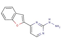 4-(1-benzofuran-2-yl)-2-hydrazinopyrimidine