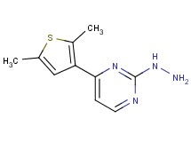 4-(2,5-dimethyl-3-thienyl)-2-hydrazinopyrimidine