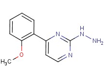 2-hydrazino-4-(2-methoxyphenyl)pyrimidine