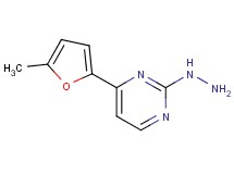 2-hydrazino-4-(5-methyl-2-furyl)pyrimidine