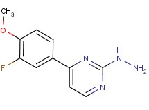 4-(3-fluoro-4-methoxyphenyl)-2-hydrazinopyrimidine