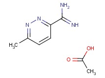 6-methyl-3-pyridazinecarboximidamide acetate