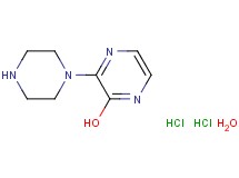 3-(1-piperazinyl)-2-pyrazinol dihydrochloride hydrate