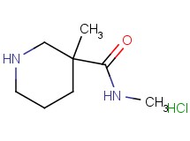 N,3-dimethyl-3-piperidinecarboxamide hydrochloride