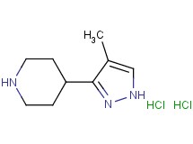 4-(4-methyl-1H-pyrazol-3-yl)piperidine dihydrochloride