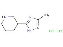 3-(3-methyl-1H-1,2,4-triazol-5-yl)piperidine dihydrochloride