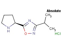 3-isopropyl-5-[(2S)-2-pyrrolidinyl]-1,2,4-oxadiazole hydrochloride
