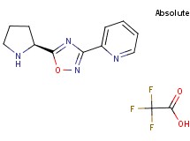 2-{5-[(2S)-2-pyrrolidinyl]-1,2,4-oxadiazol-3-yl}pyridine trifluoroacetate