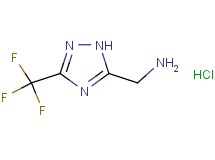 1-[3-(trifluoromethyl)-1H-1,2,4-triazol-5-yl]methanamine hydrochloride