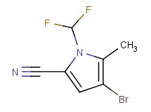 4-bromo-1-(difluoromethyl)-5-methyl-1H-pyrrole-2-carbonitrile