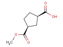 cis-3-(methoxycarbonyl)cyclopentanecarboxylic acid