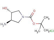 tert-butyl rac-(3R,4R)-3-amino-4-hydroxy-1-pyrrolidinecarboxylate hydrochloride