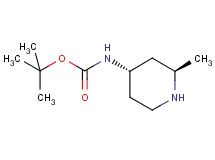 tert-butyl rac-[(2R,4S)-2-methyl-4-piperidinyl]carbamate