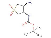 tert-butyl [trans-4-amino-1,1-dioxidotetrahydro-3-thienyl]carbamate