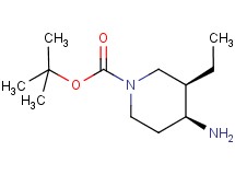 tert-butyl rac-(3R,4S)-4-amino-3-ethyl-1-piperidinecarboxylate