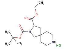 2-tert-butyl 3-ethyl 2,8-diazaspiro[4.5]decane-2,3-dicarboxylate hydrochloride