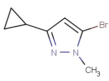 5-bromo-3-cyclopropyl-1-methyl-1H-pyrazole