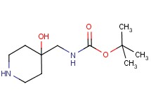 tert-butyl [(4-hydroxy-4-piperidinyl)methyl]carbamate