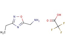 [(3-ethyl-1,2,4-oxadiazol-5-yl)methyl]amine trifluoroacetate