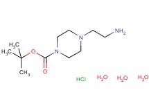 tert-butyl 4-(2-aminoethyl)-1-piperazinecarboxylate hydrochloride trihydrate