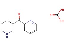 3-piperidinyl(2-pyridinyl)methanone - carbonic acid (2:1)