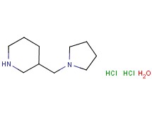 3-(1-pyrrolidinylmethyl)piperidine dihydrochloride hydrate