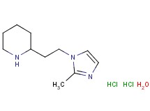 2-[2-(2-methyl-1H-imidazol-1-yl)ethyl]piperidine dihydrochloride hydrate