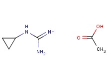 N-cyclopropylguanidine acetate