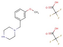 1-(3-methoxybenzyl)piperazine bis(trifluoroacetate)