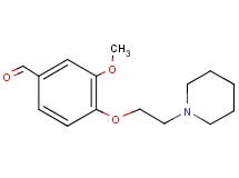 3-methoxy-4-[2-(1-piperidinyl)ethoxy]benzaldehyde
