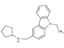 N-[(9-ethyl-9H-carbazol-3-yl)methyl]cyclopentanamine